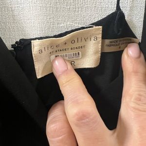 Alice & Olivia mini black dress . Size 6. Like new